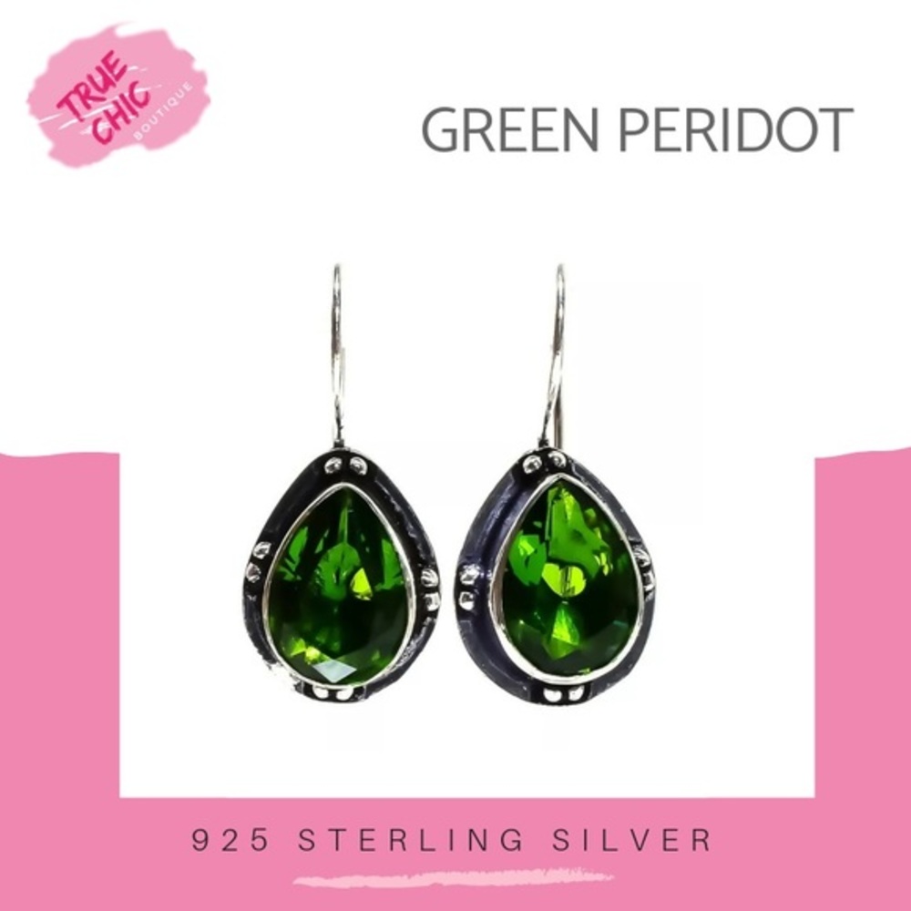 Green Peridot Earrings